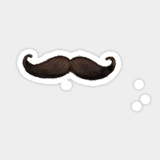 Mustache Sticker by melissamiddle